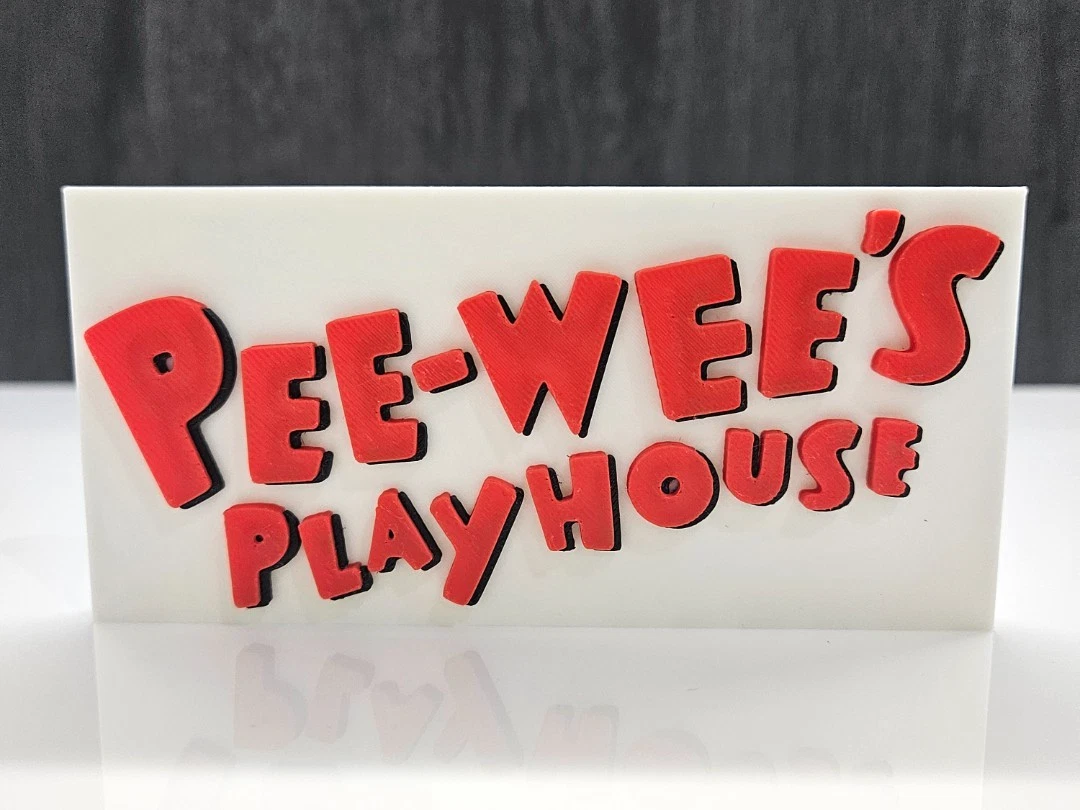 Decorative Pee-Wee's Playhouse Logo Wall Room Sign Display
