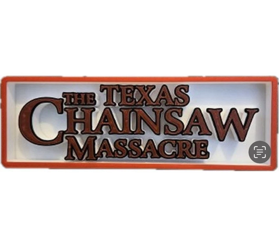 Decorative The Texas Chainsaw Massacre Film Sign Display Cinema s17.5cm L22cm