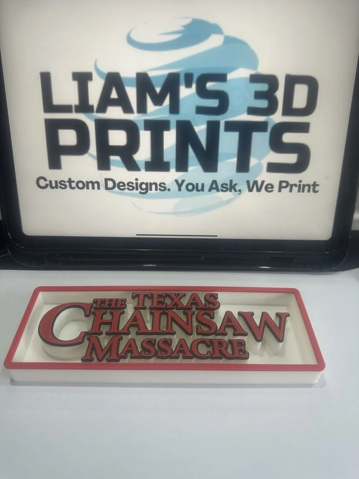 Decorative The Texas Chainsaw Massacre Film Sign Display Cinema s17.5cm L22cm