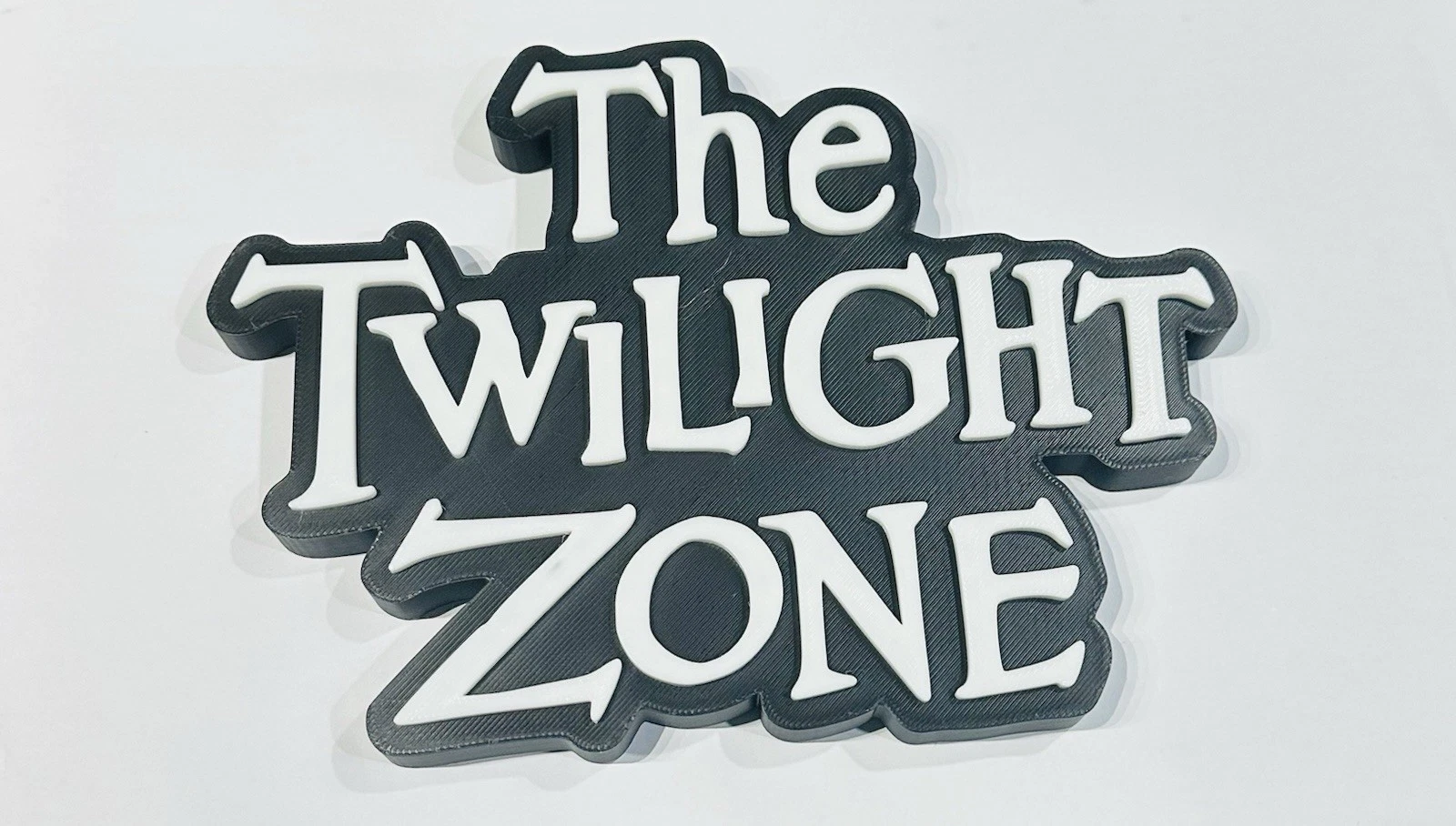 Decorative The Twilight Zone TV Show Self Standing logo display Room
