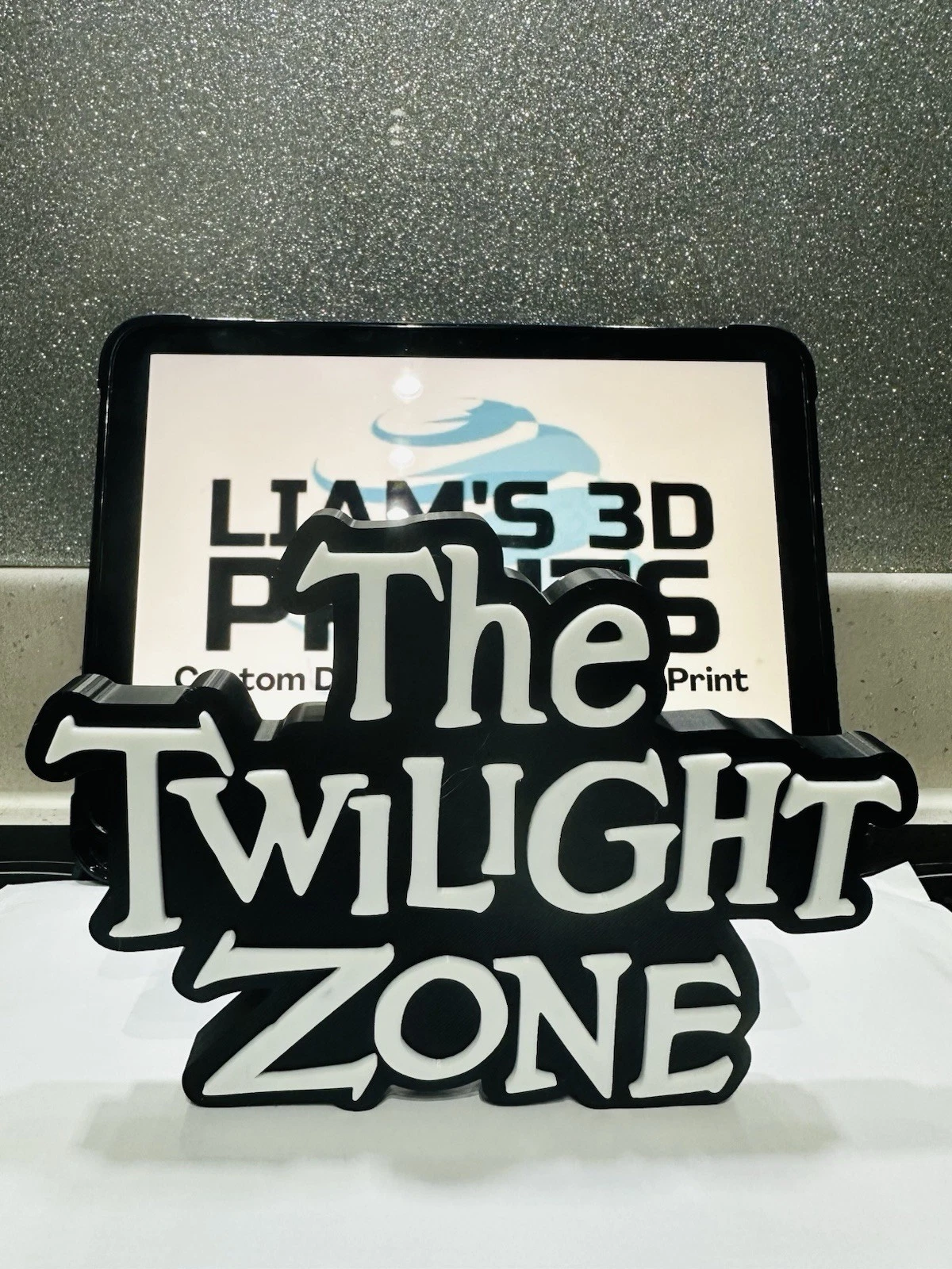 Decorative The Twilight Zone TV Show Self Standing logo display Room