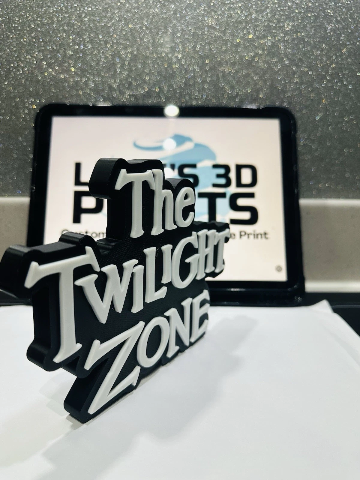 Decorative The Twilight Zone TV Show Self Standing logo display Room