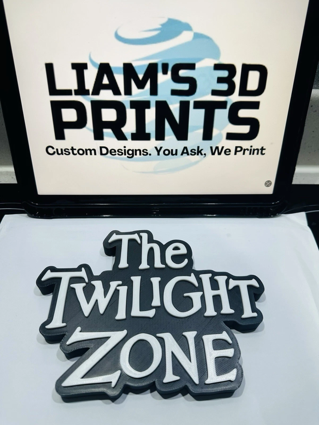 Decorative The Twilight Zone TV Show Self Standing logo display Room