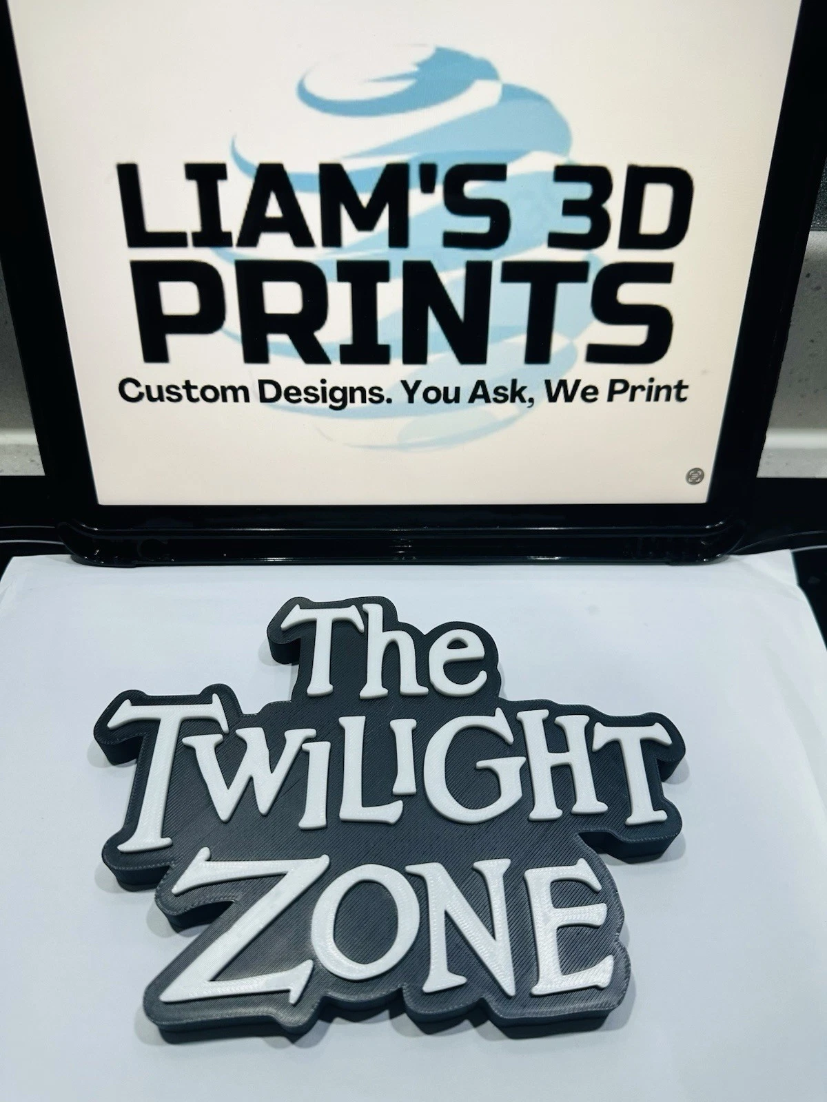 Decorative The Twilight Zone TV Show Self Standing logo display Room