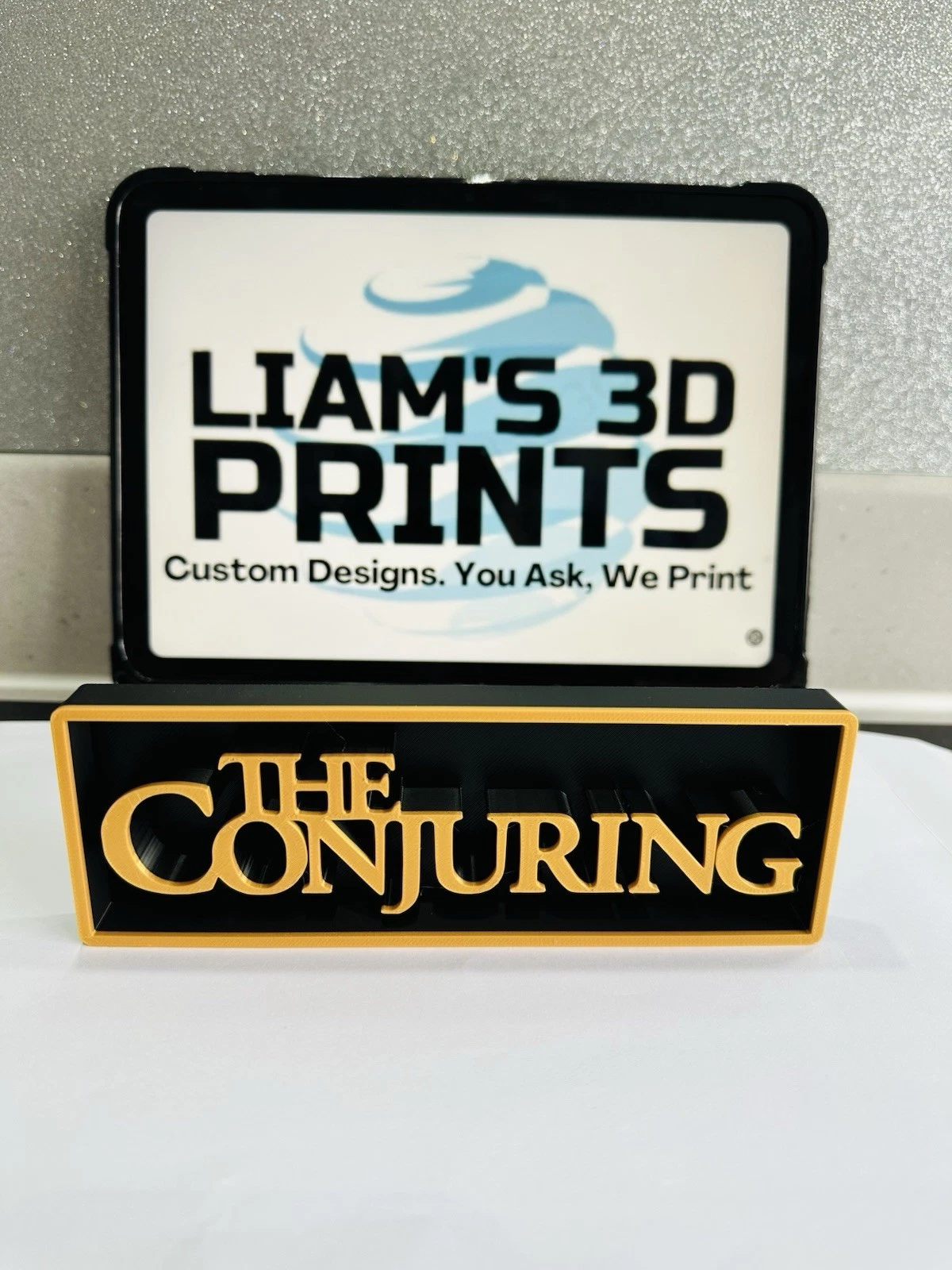 Decorative The Conjuring Film Logo Sign Display Cinema s17.5cm L22cm
