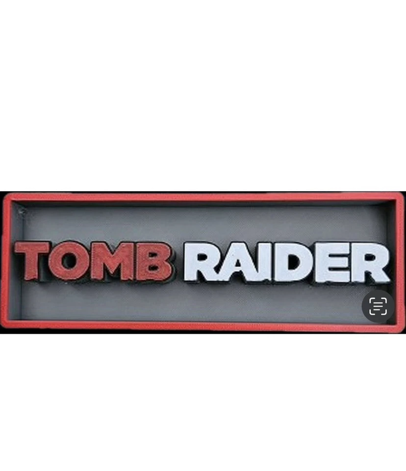 Decorative Tomb Raider Lara Croft Film Logo Sign Display Cinema s17.5cm L22cm
