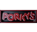 Decorative Porky's 1 2 3 Film Logo Sign Display Cinema small 17.5cm Large 22cm