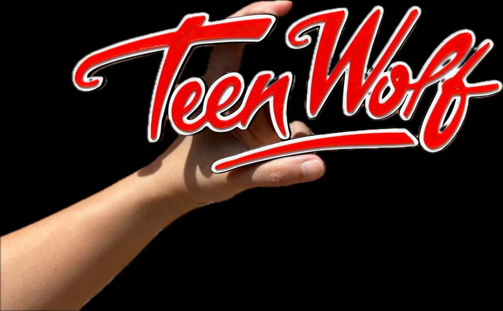 Decorative Teen Wolf logo Sign Display two sizes Small 16cm Large 25cm