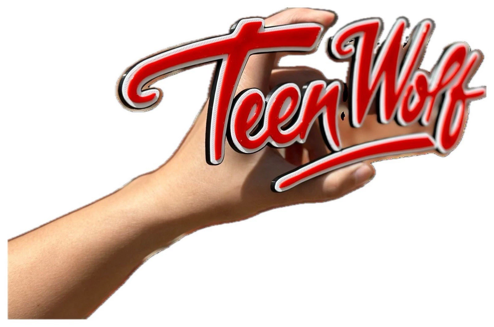 Decorative Teen Wolf logo Sign Display two sizes Small 16cm Large 25cm