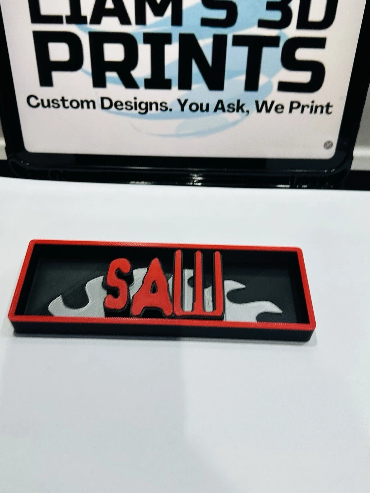Decorative Saw Billy The Puppet Horror Logo Film Sign Display s 17.5cm L 22cm