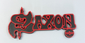 Decorative Saxon Band sign logo display POP 3D music