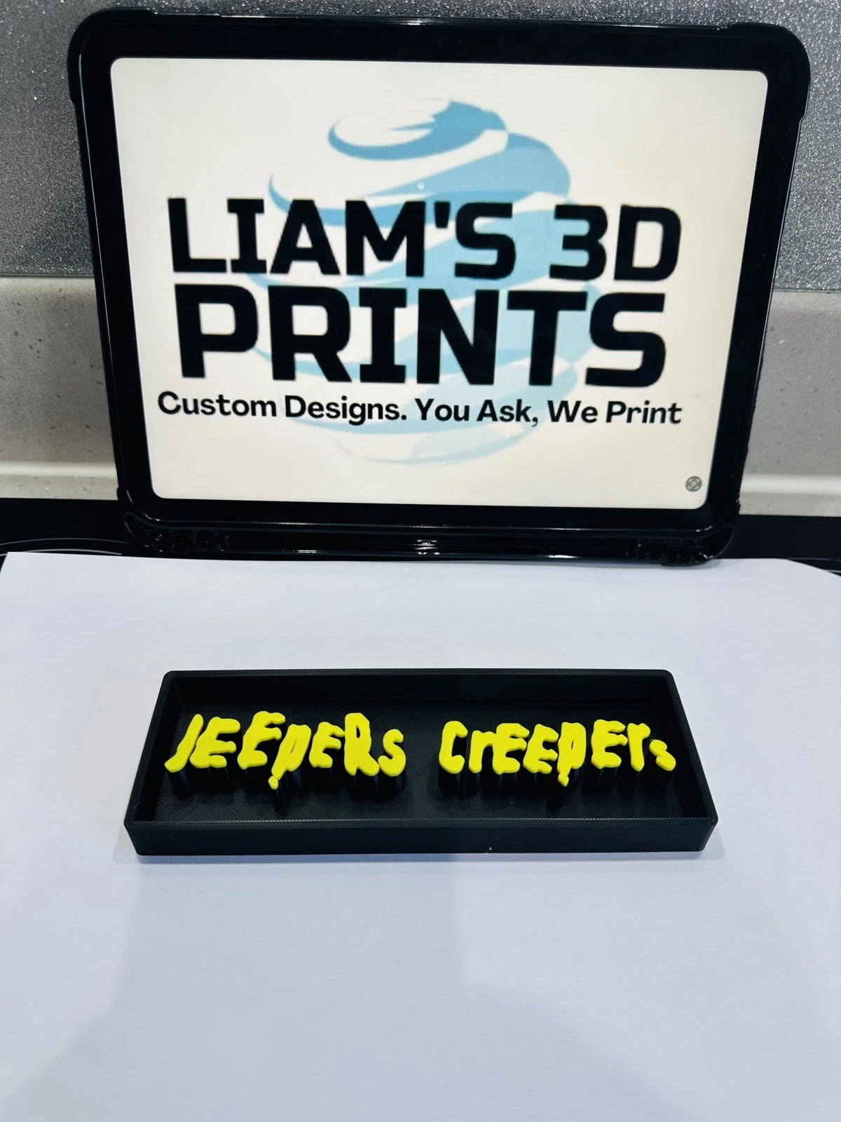 Decorative Jeepers Creepers 1 2 3 Film Logo Sign Display Cinema s17.5cm L22cm