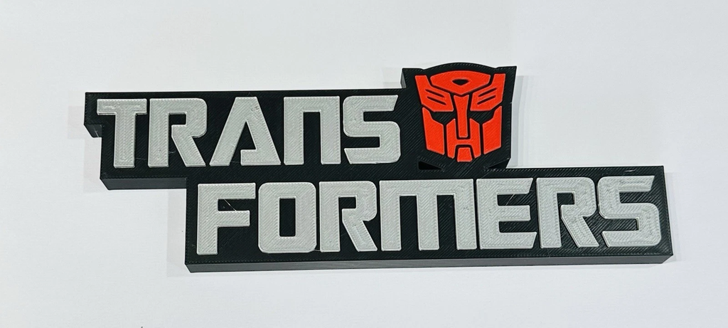Decorative Transformers Autobots Logo Pop Sign Display Funko Self Standing Room