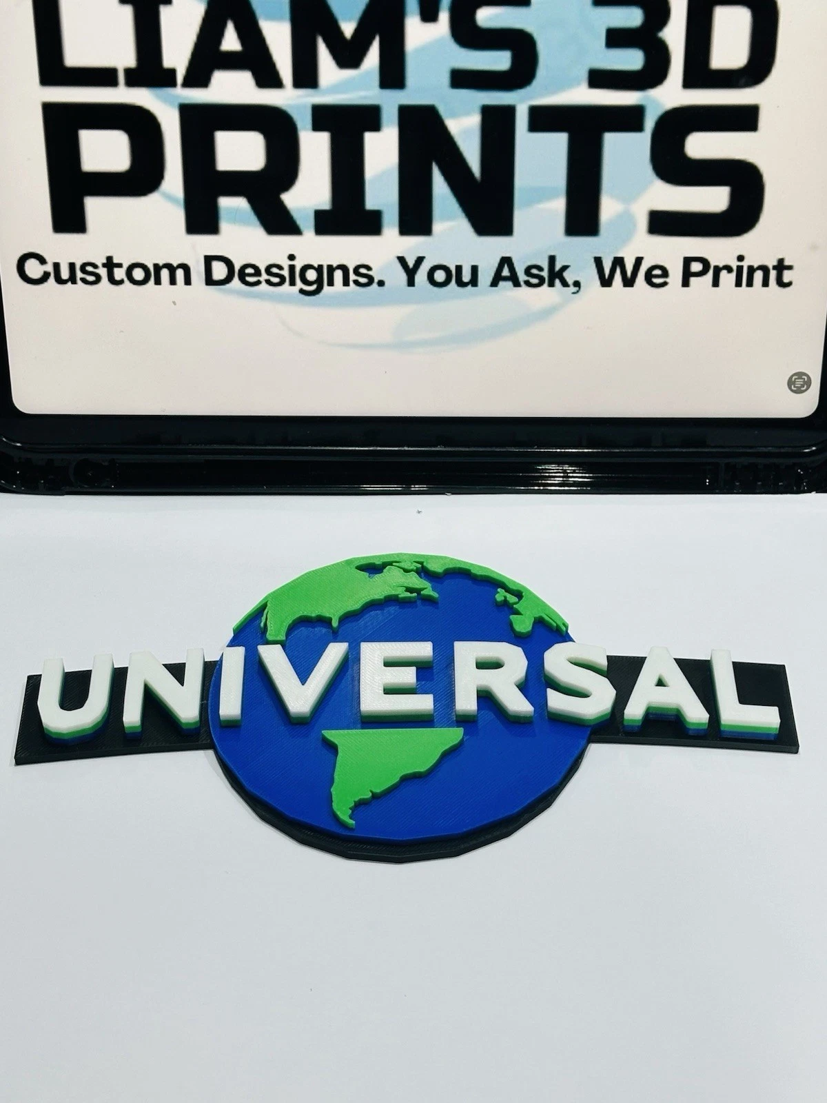 Decorative Universal Logo Sign Pop Display Globe