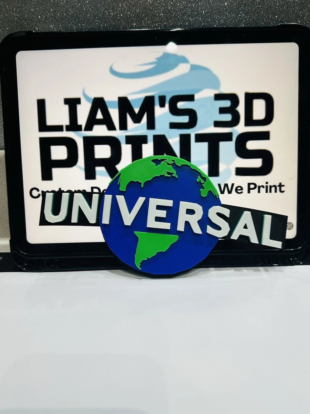 Decorative Universal Logo Sign Pop Display Globe