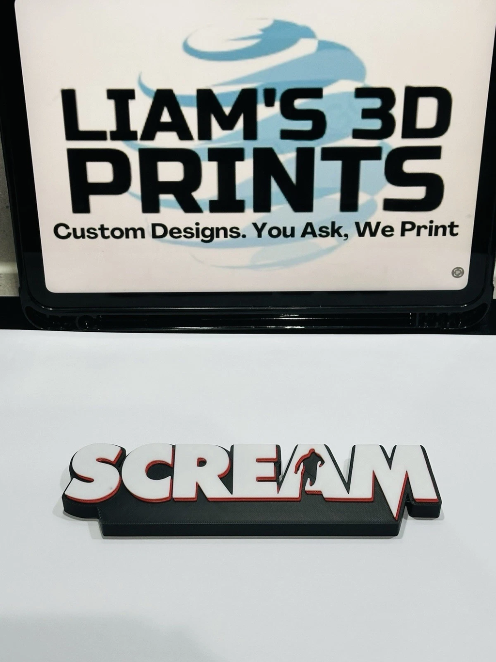 Decorative Scream Ghostface Film Self Standing logo display pops Room Horror