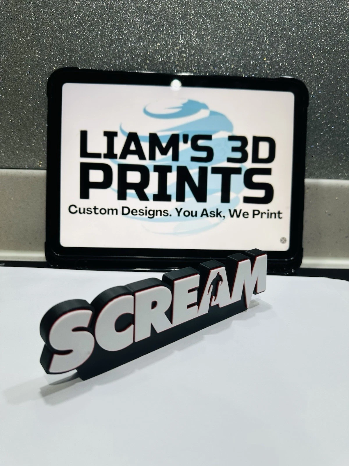 Decorative Scream Ghostface Film Self Standing logo display pops Room Horror