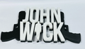 Decorative John Wick Film Logo Word Sign Room Display Pops