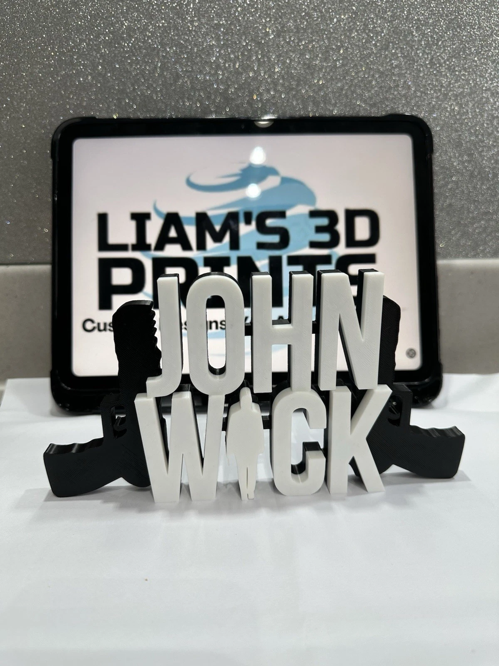 Decorative John Wick Film Logo Word Sign Room Display Pops