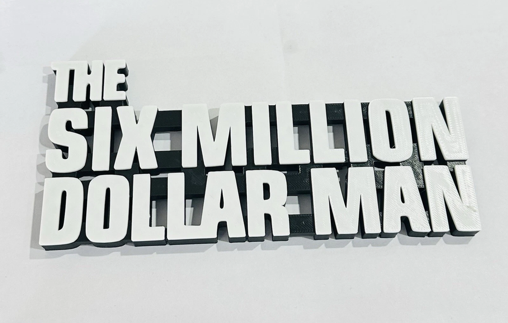 Decorative The Six Million Dollar Man Film Room Sign Display Logo Pops