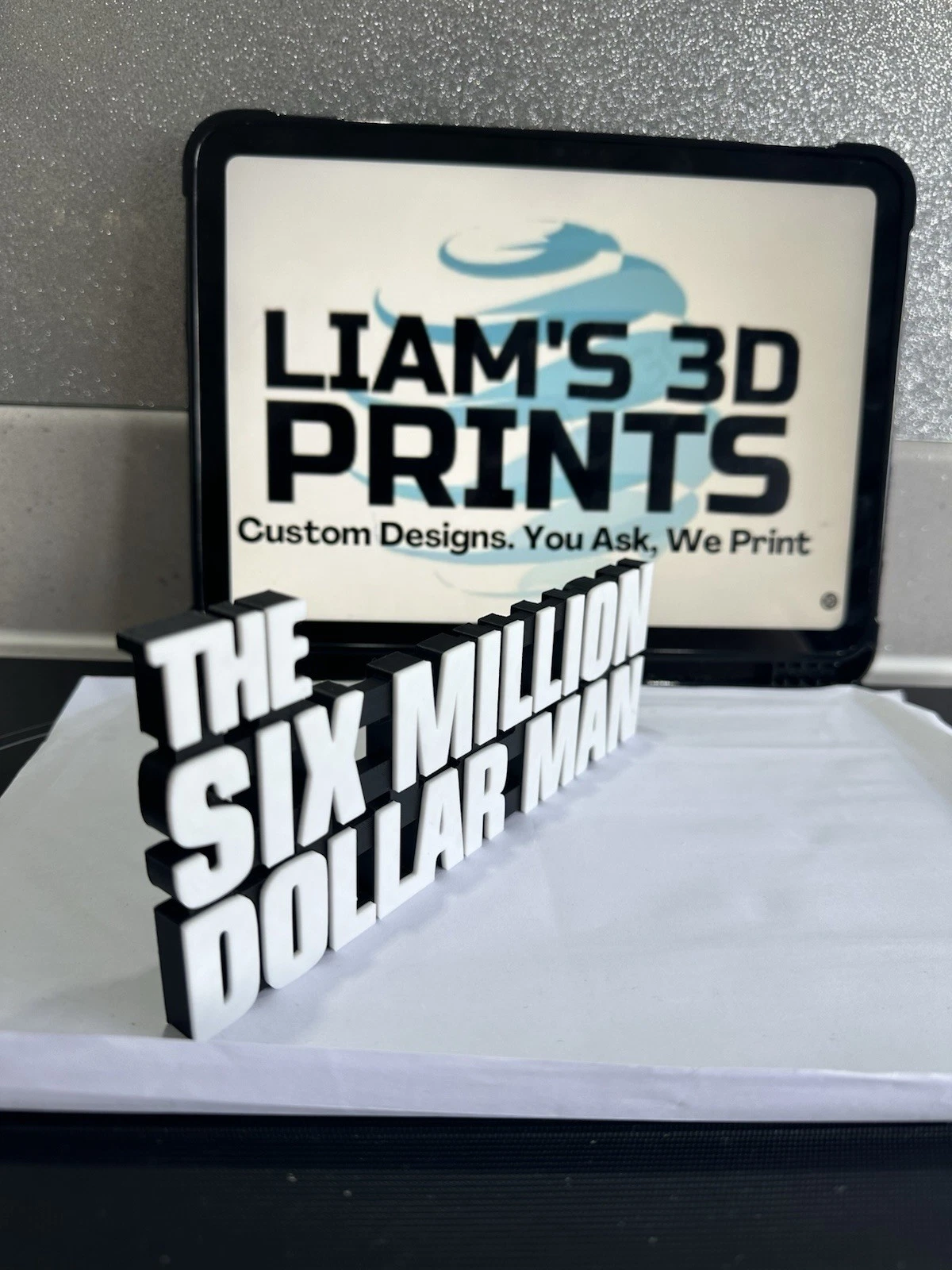 Decorative The Six Million Dollar Man Film Room Sign Display Logo Pops