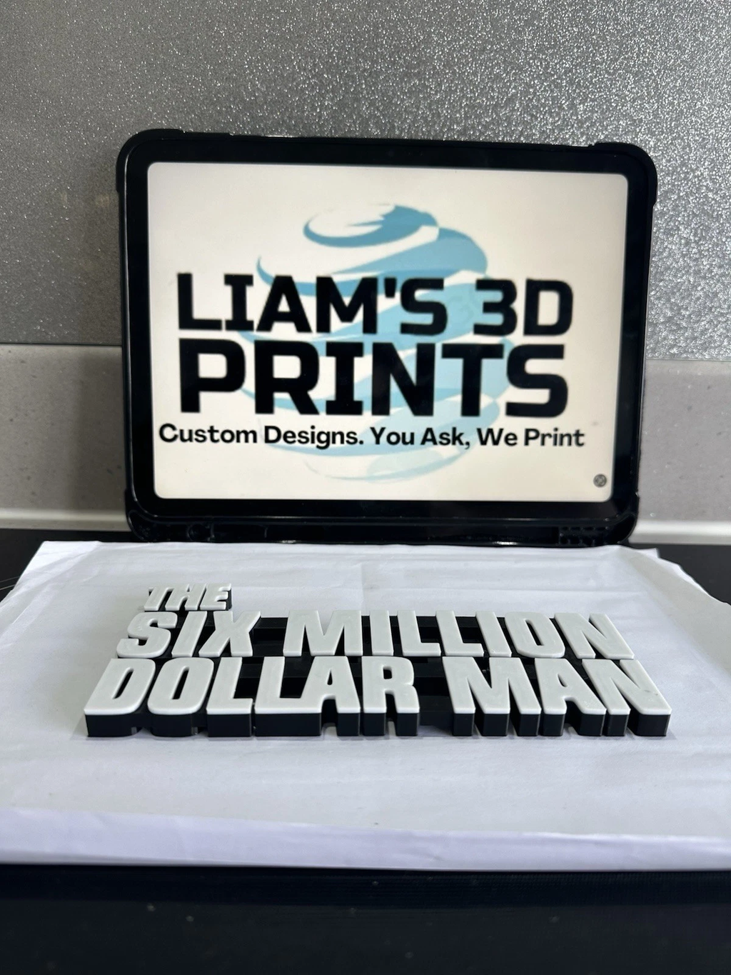 Decorative The Six Million Dollar Man Film Room Sign Display Logo Pops
