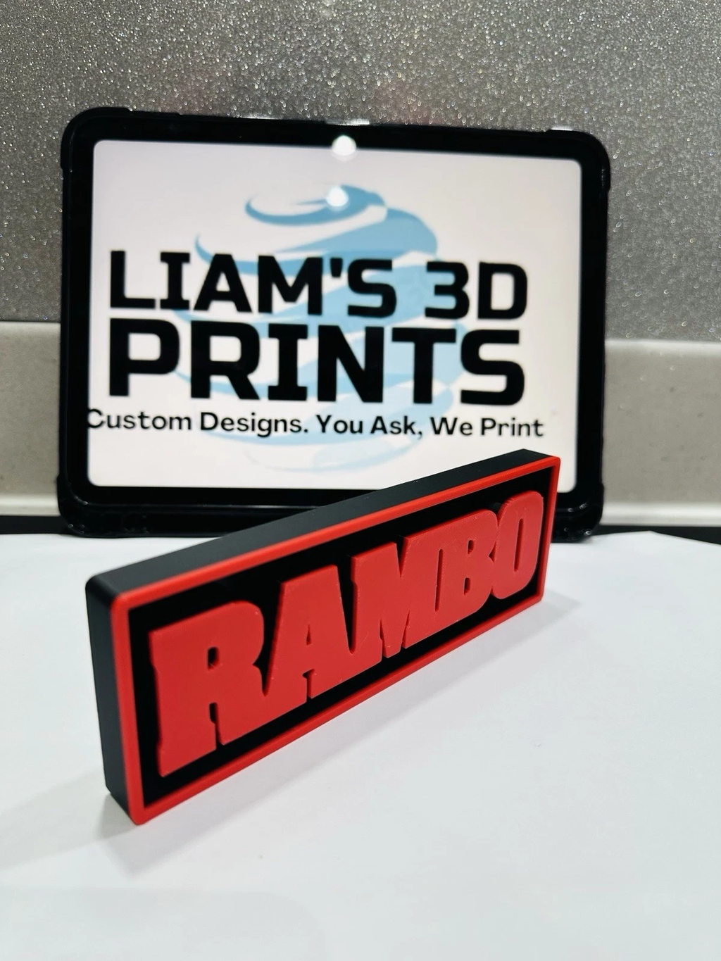 Decorative Rambo Film Logo Sign Display Cinema s17.5cm L22cm