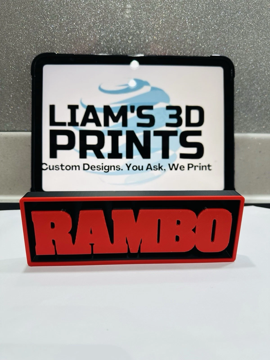 Decorative Rambo Film Logo Sign Display Cinema s17.5cm L22cm