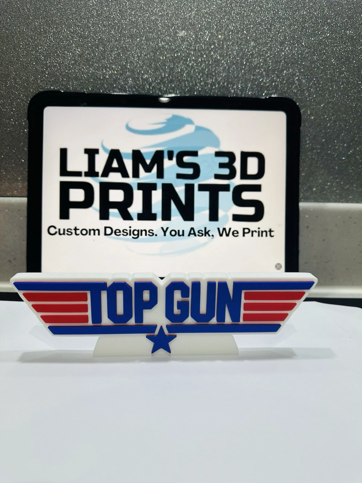 Decorative Top Gun Film TV logo Sign Display Pops