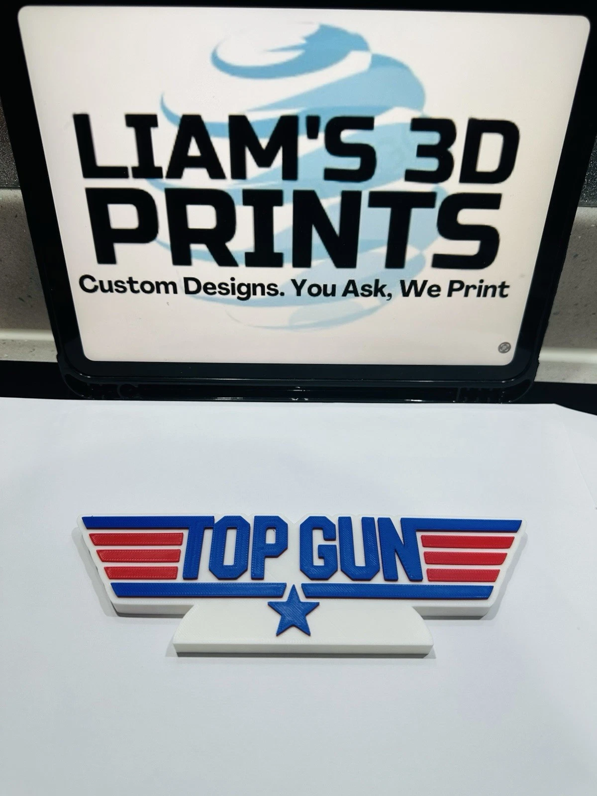 Decorative Top Gun Film TV logo Sign Display Pops