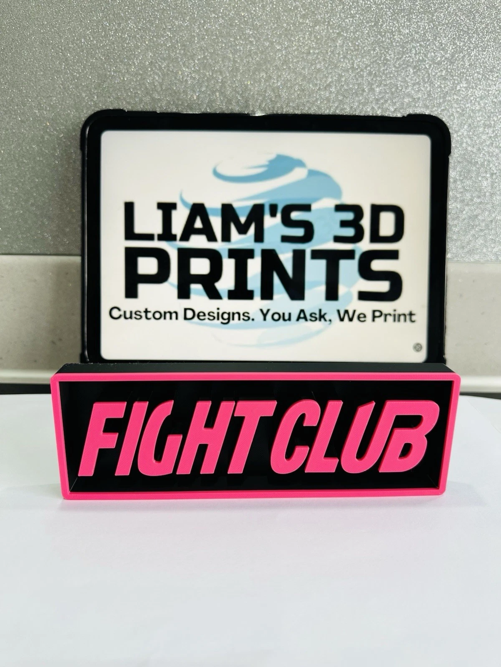 Decorative Fight Club Film Logo Sign Display Cinema s17.5cm L22cm