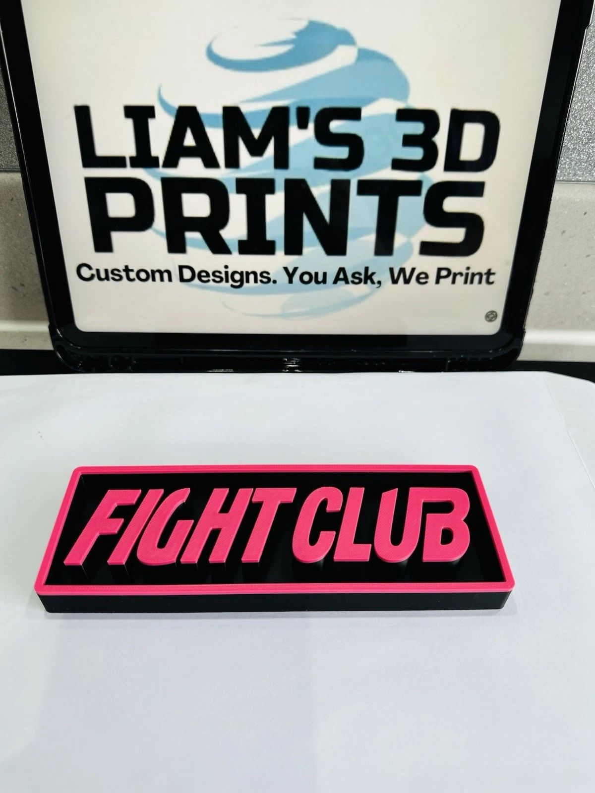 Decorative Fight Club Film Logo Sign Display Cinema s17.5cm L22cm