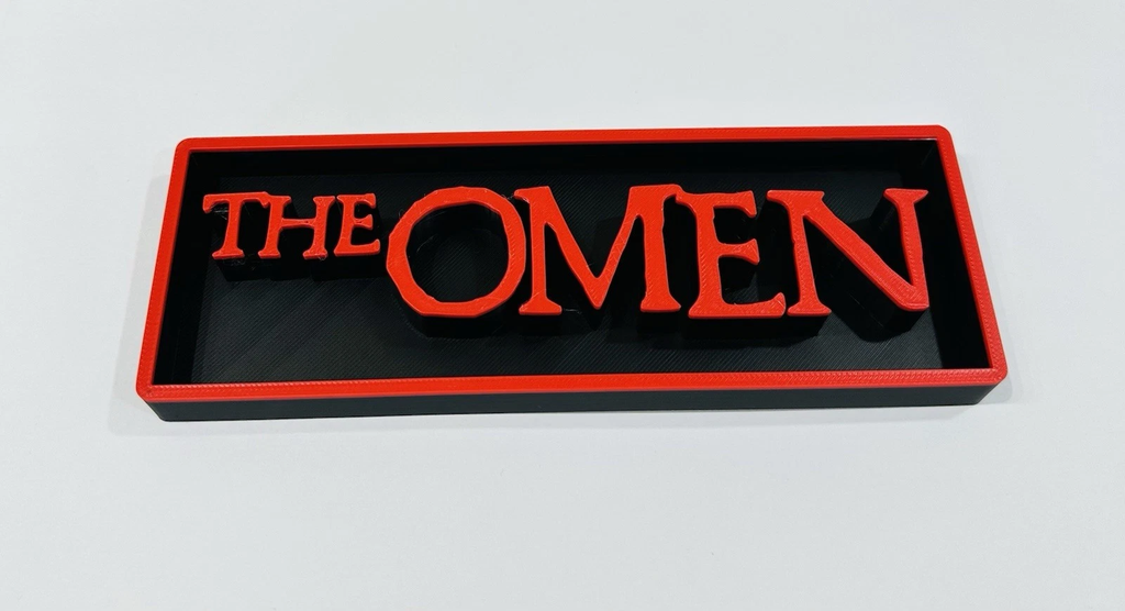 Decorative The Omen Film Logo Sign Display Cinema s17.5cm L22cm