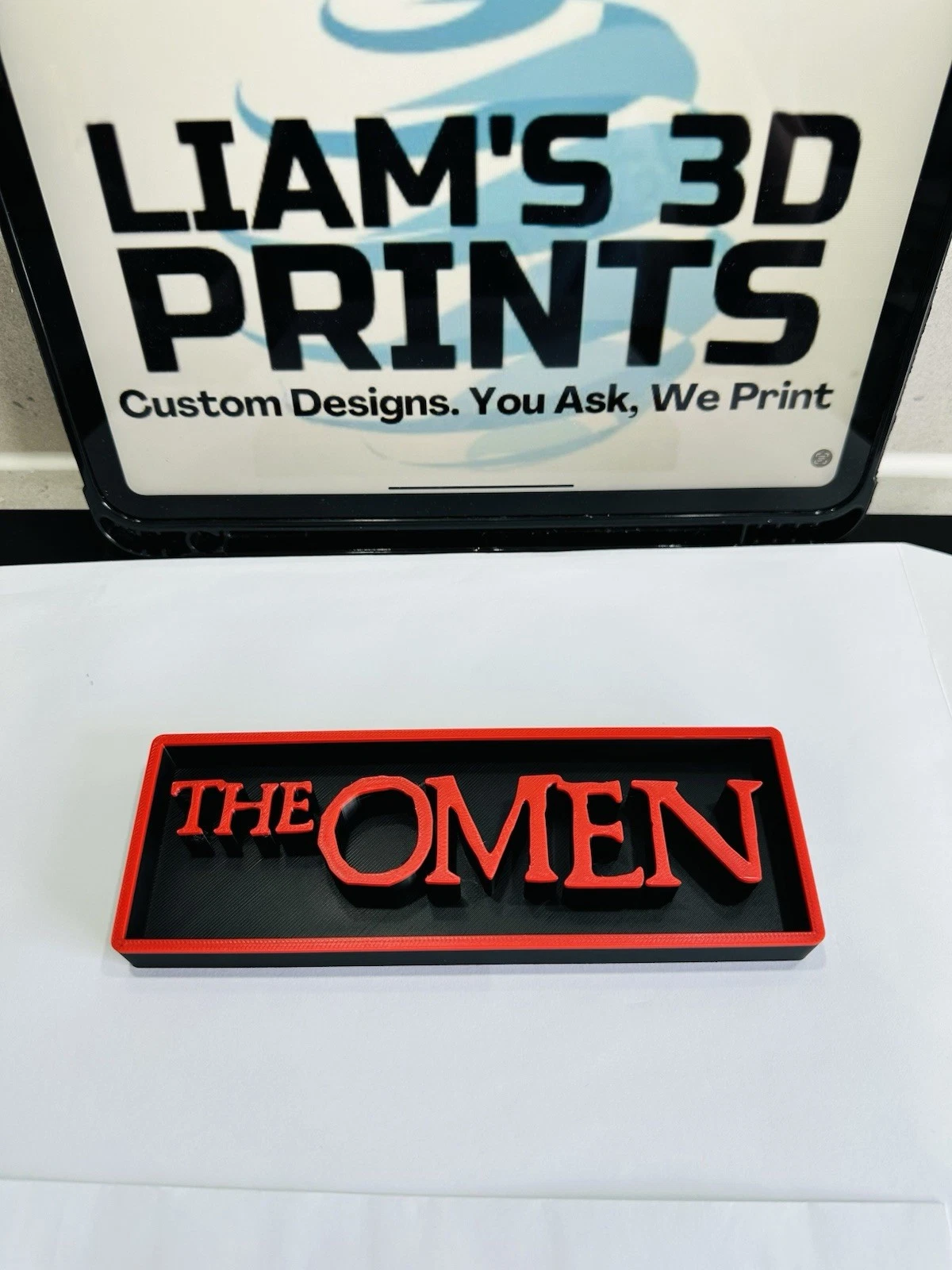 Decorative The Omen Film Logo Sign Display Cinema s17.5cm L22cm