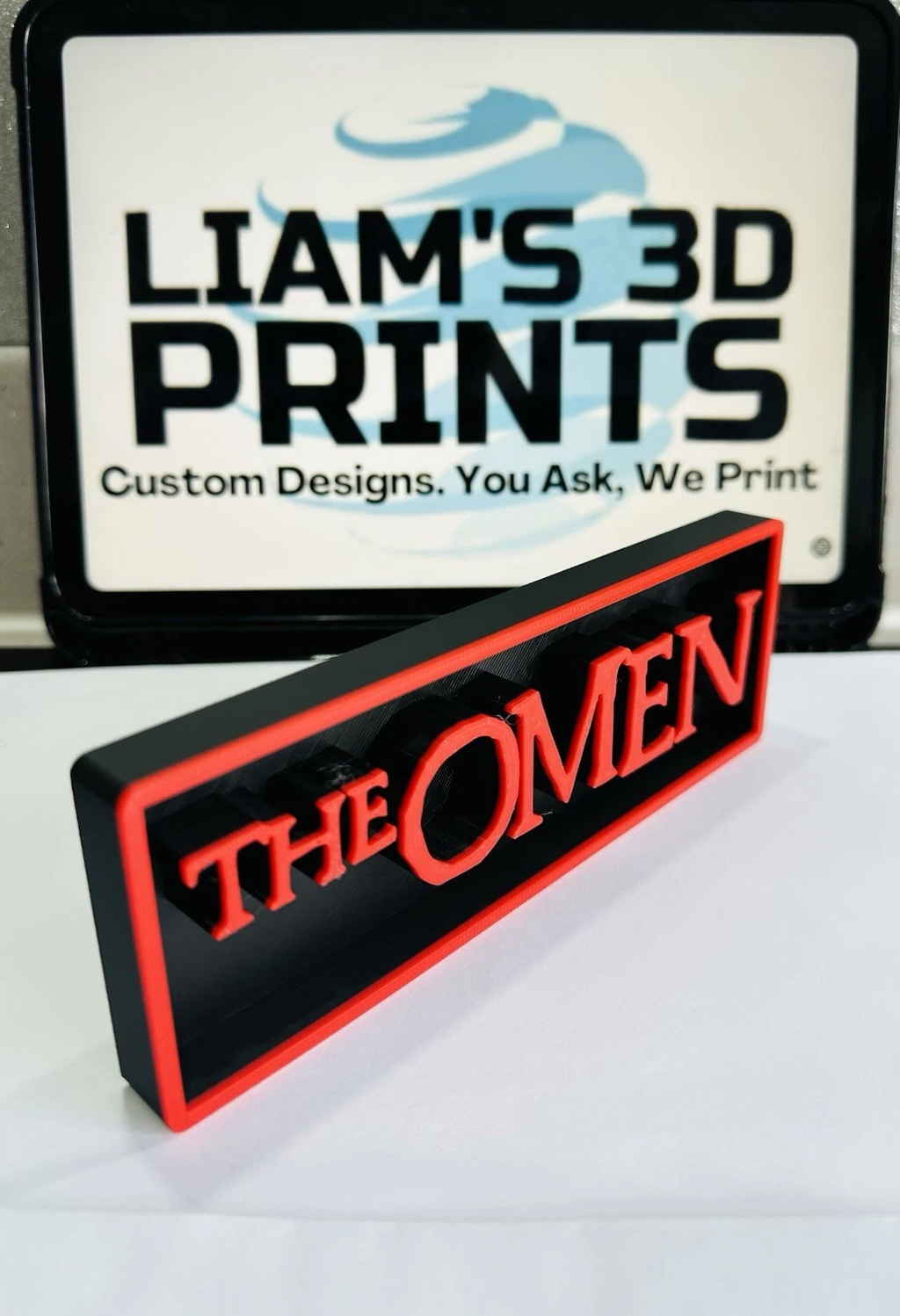 Decorative The Omen Film Logo Sign Display Cinema s17.5cm L22cm