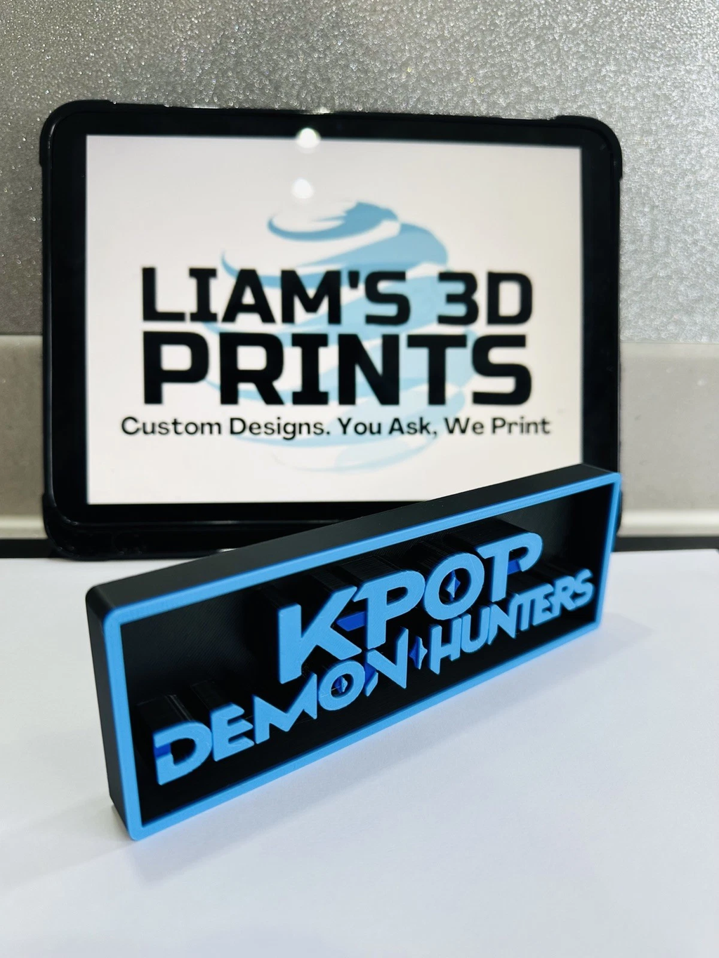 Decorative K-pop Demon Hunters Film Logo Sign Display Cinema s17.5cm L22cm
