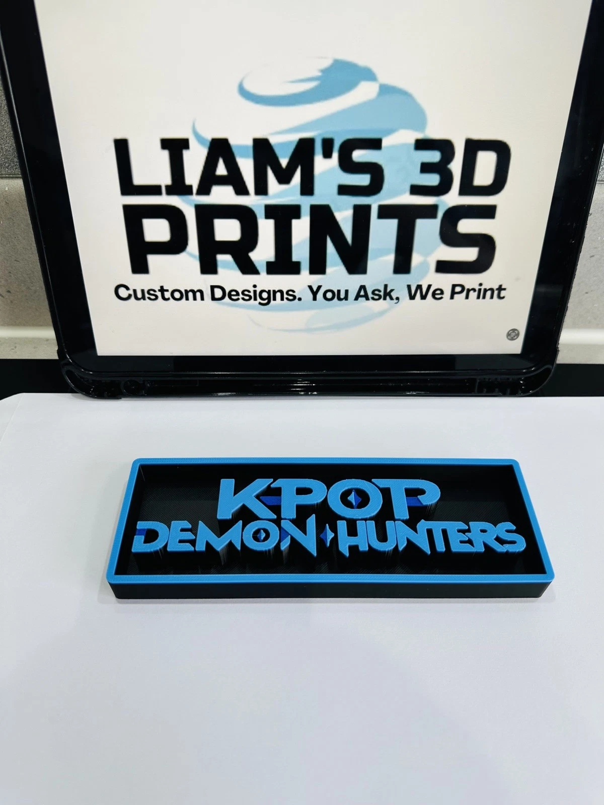 Decorative K-pop Demon Hunters Film Logo Sign Display Cinema s17.5cm L22cm