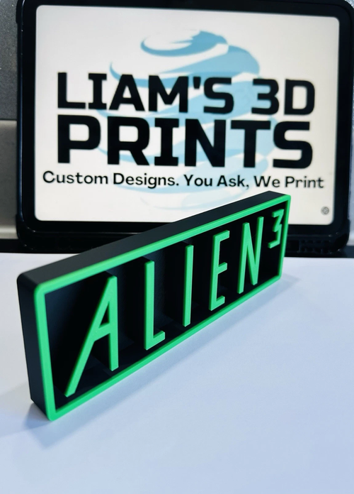 Decorative Alien 3 Film Logo Sign Display Cinema s 17.5cm L 22cm