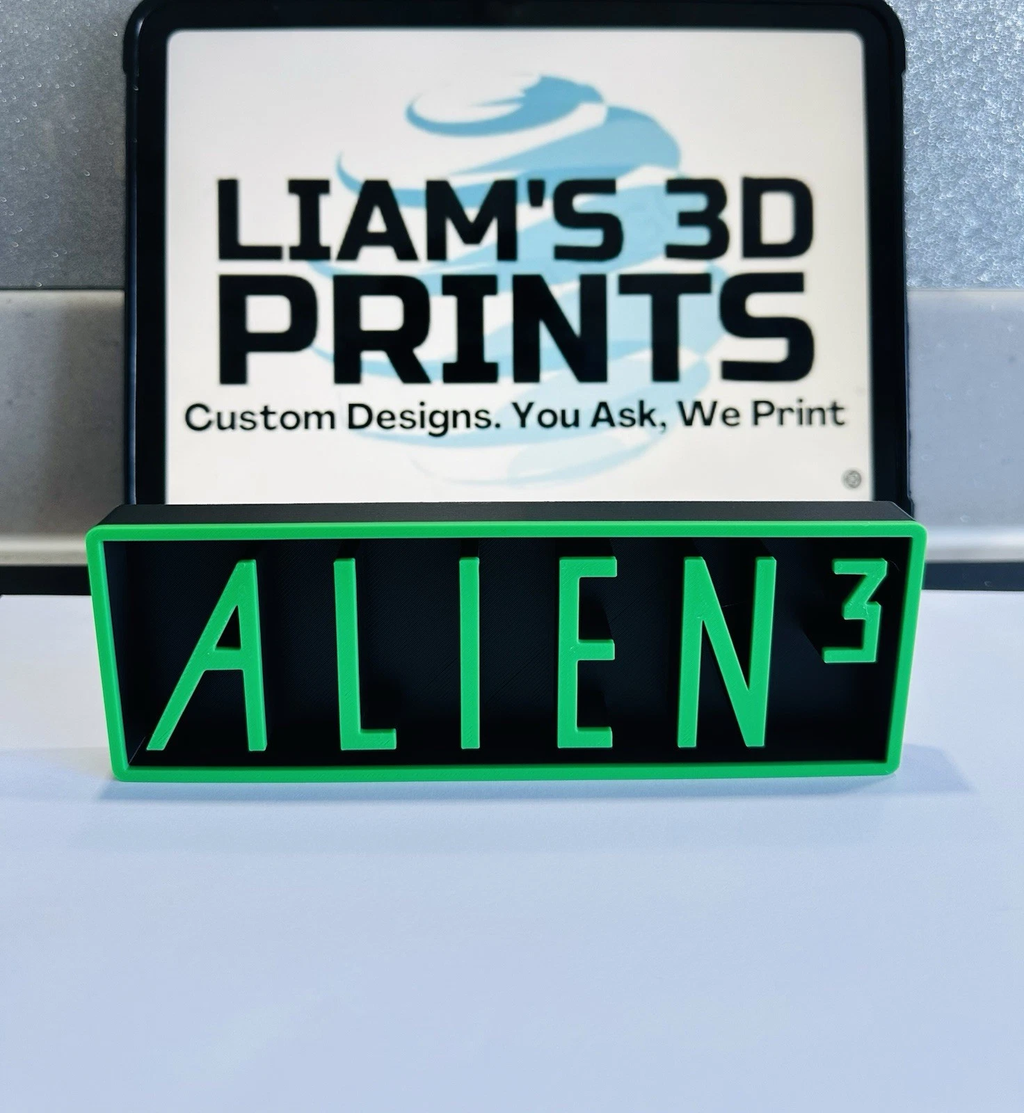 Decorative Alien 3 Film Logo Sign Display Cinema s 17.5cm L 22cm