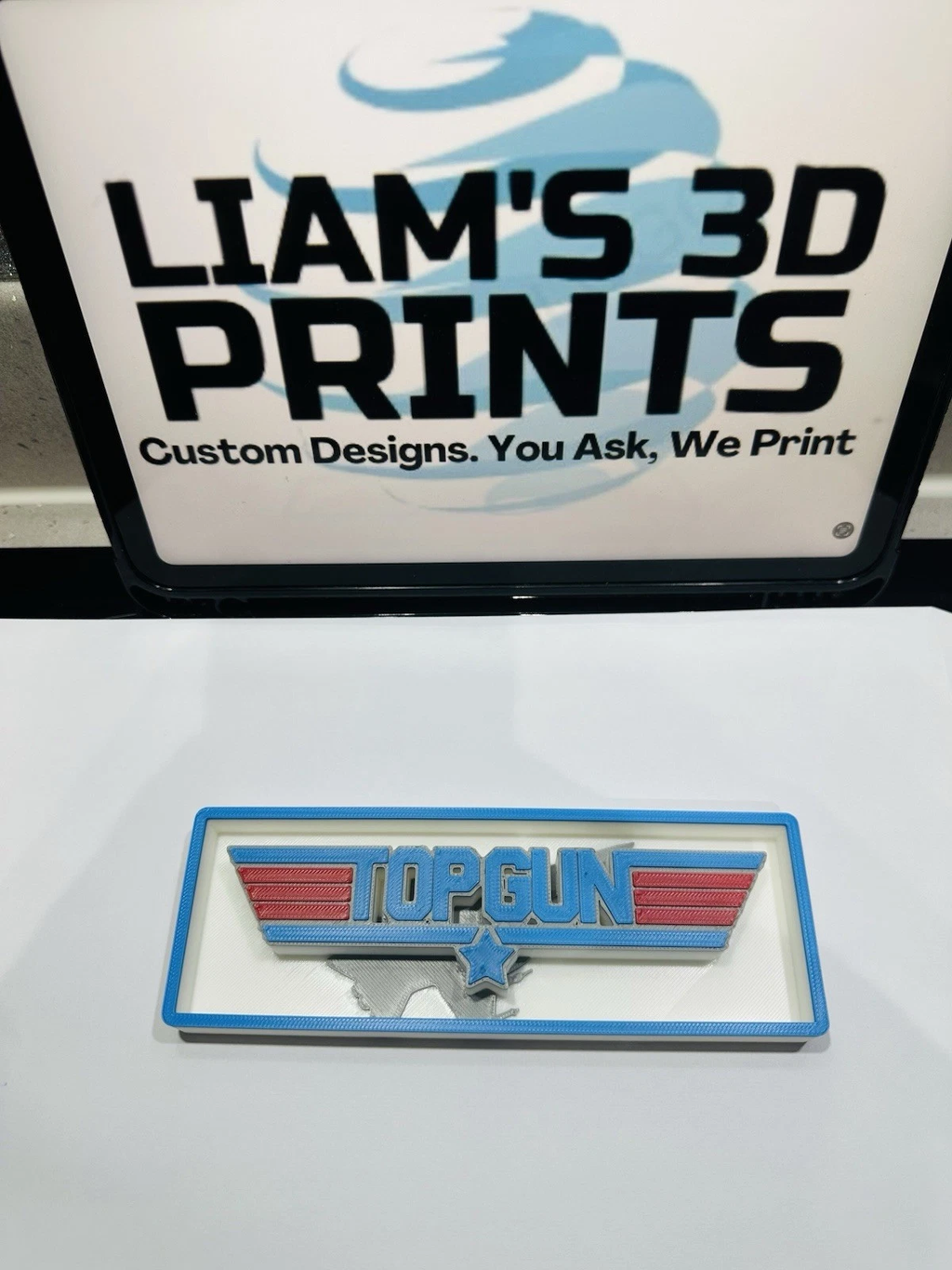 Decorative Top Gun Film Logo Sign Display Cinema small 17.5cm Large 22cm