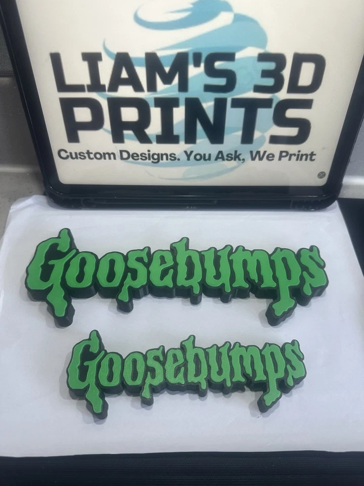 Decorative Goosebumps book tv film logo Sign Display two sizes s 15cm L 23cm