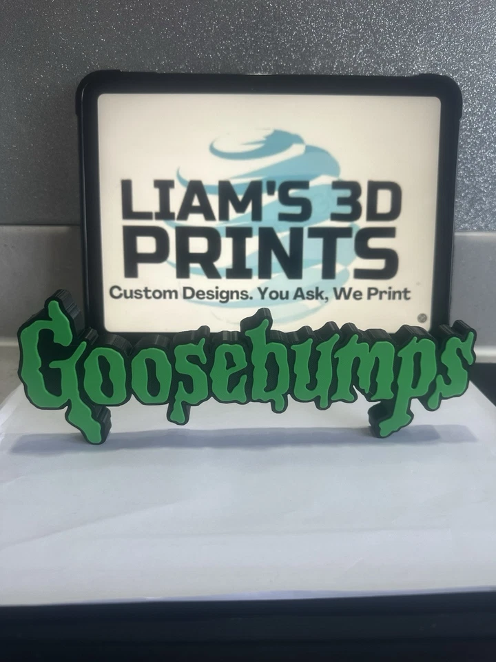 Decorative Goosebumps book tv film logo Sign Display two sizes s 15cm L 23cm