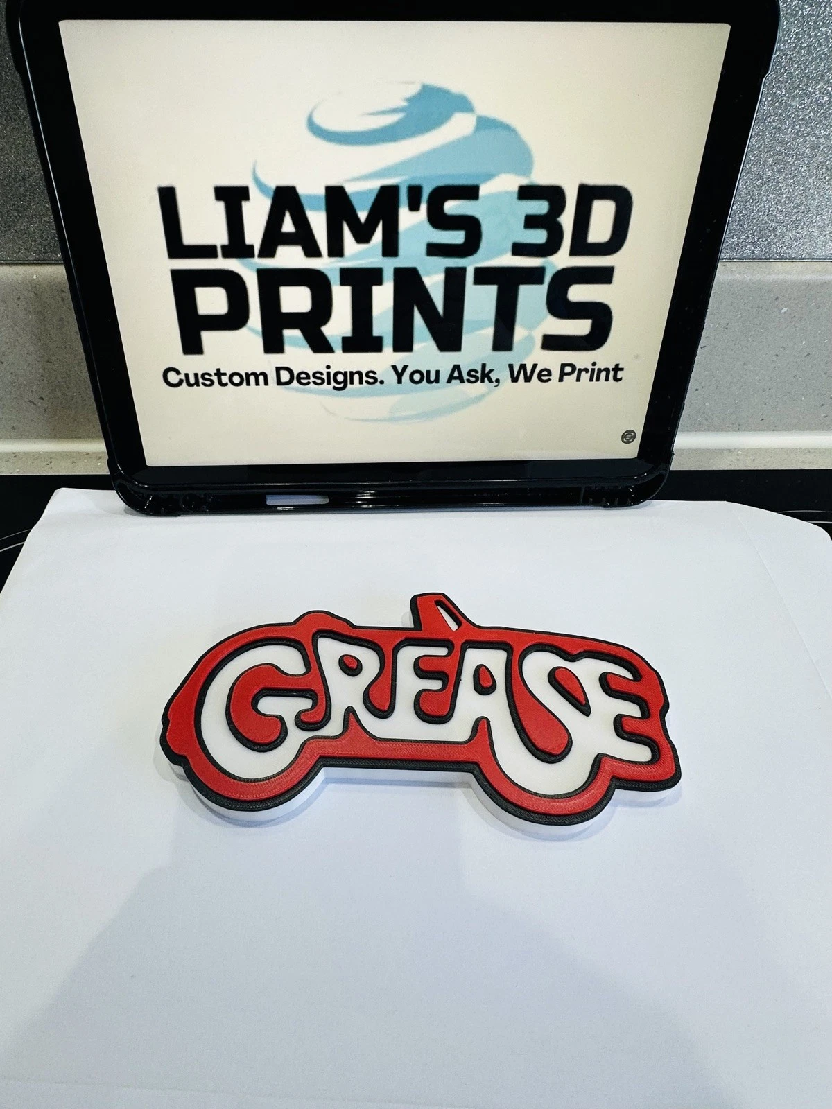 Decorative Grease Musical Film TV logo Sign Display Pops