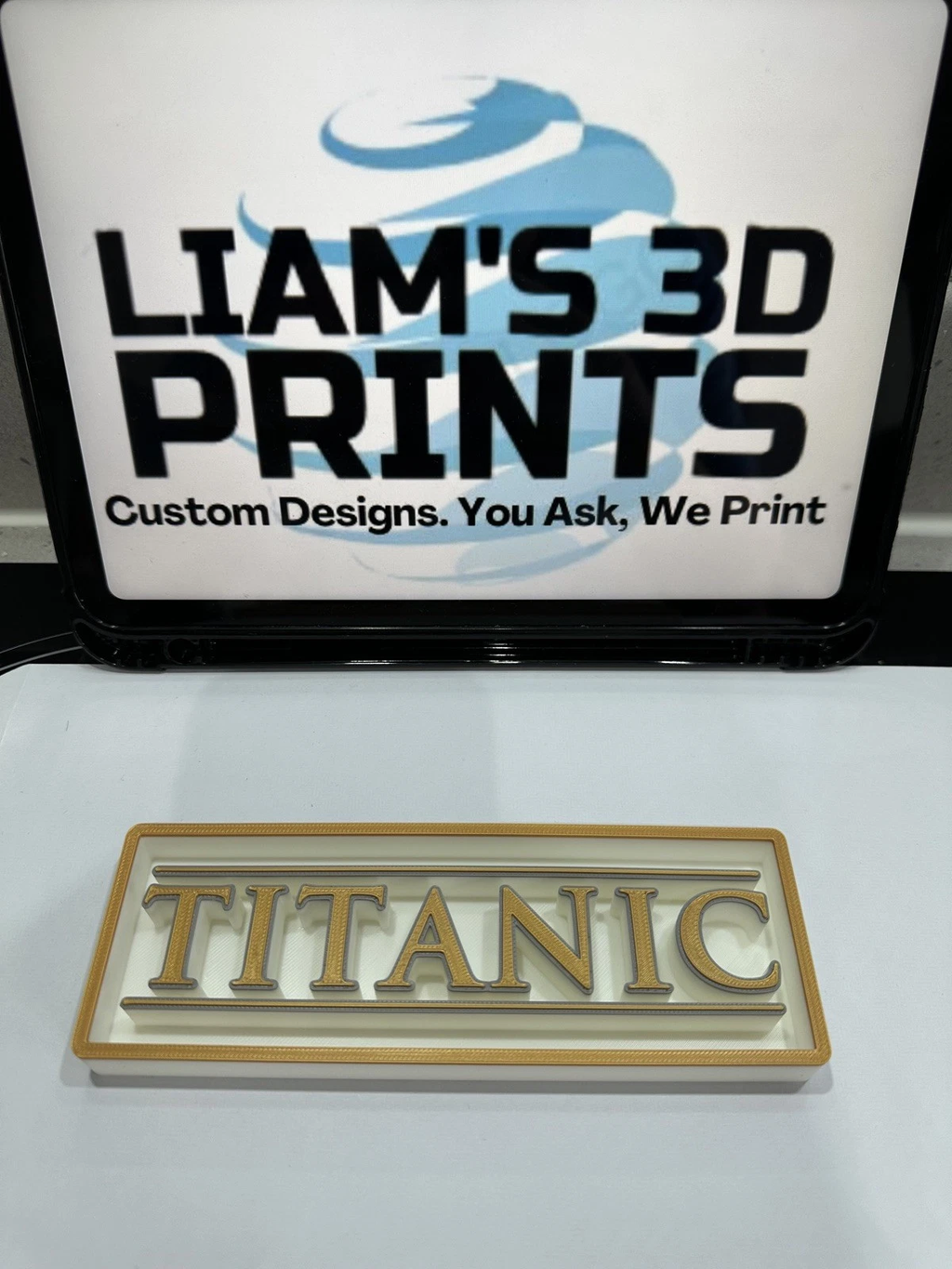 Decorative The Titanic Film Logo Sign Display Cinema small 17.5cm Large 22cm