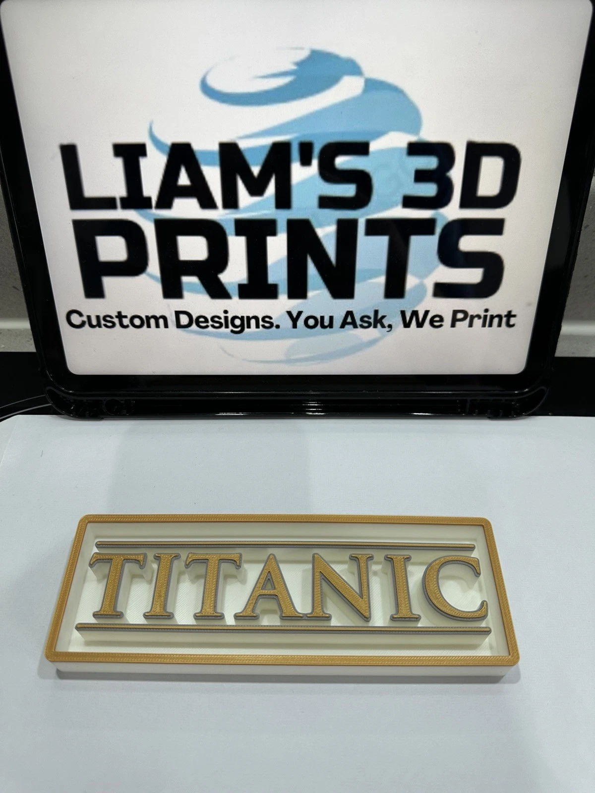 Decorative The Titanic Film Logo Sign Display Cinema small 17.5cm Large 22cm