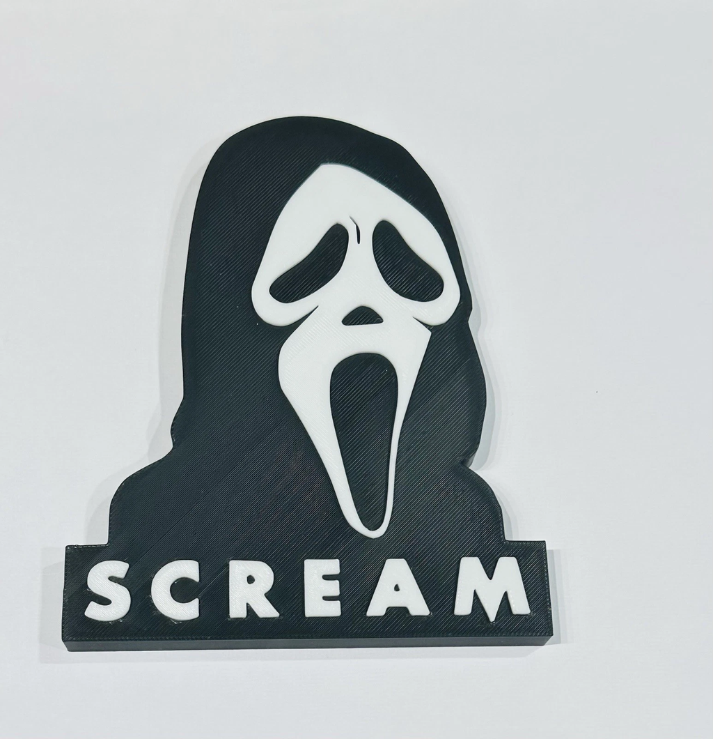 Decorative Scream Ghostface Film table stand logo display pops