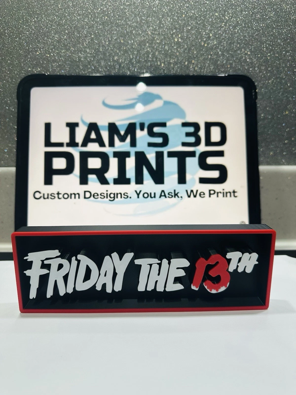 Decorative Friday the 13 Film Logo Sign Display Cinema s17.5cm L22cm