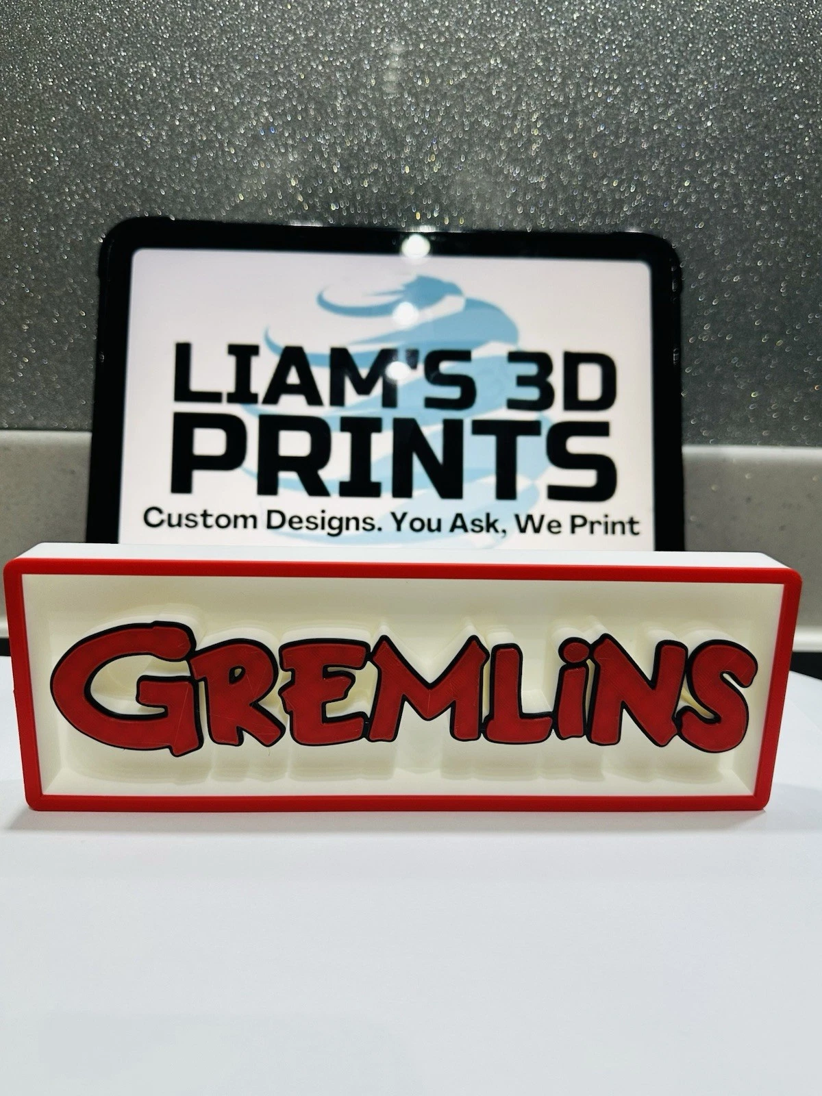 Decorative Gremlins Film Logo Sign Display Cinema small 17.5cm Large 22cm