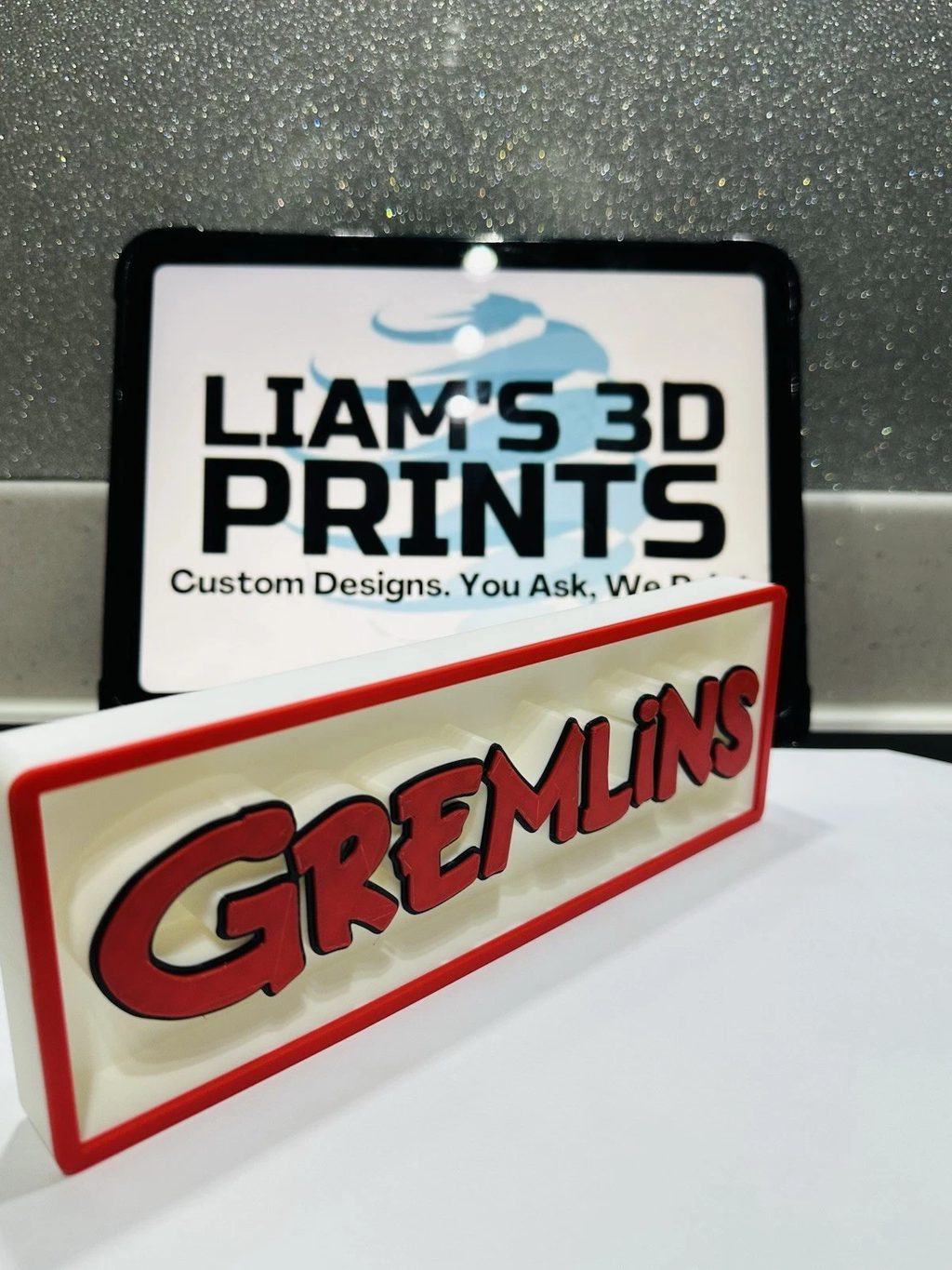 Decorative Gremlins Film Logo Sign Display Cinema small 17.5cm Large 22cm