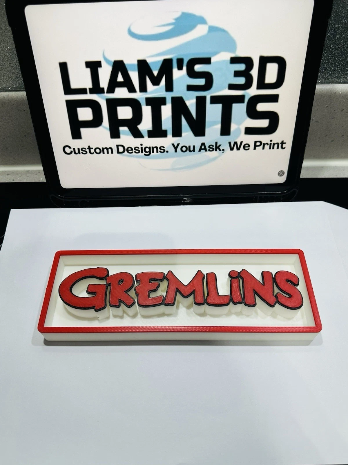 Decorative Gremlins Film Logo Sign Display Cinema small 17.5cm Large 22cm